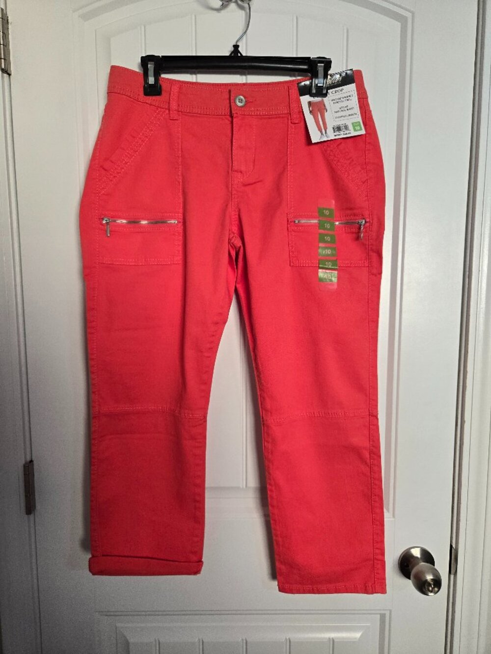 Supplies by Unionbay Utility Crop Pants | Size 10 | Coral/Peach NWT
